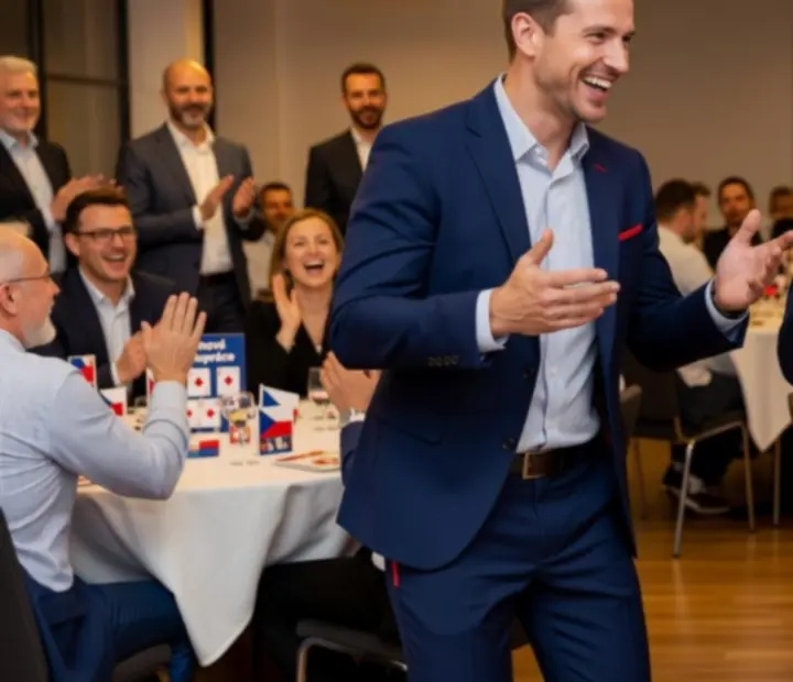 Tým moderátorů a eventového supportu na firemní akci